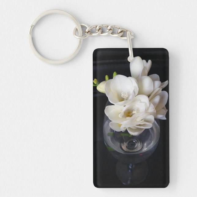 freesia night cup keychain (Front)