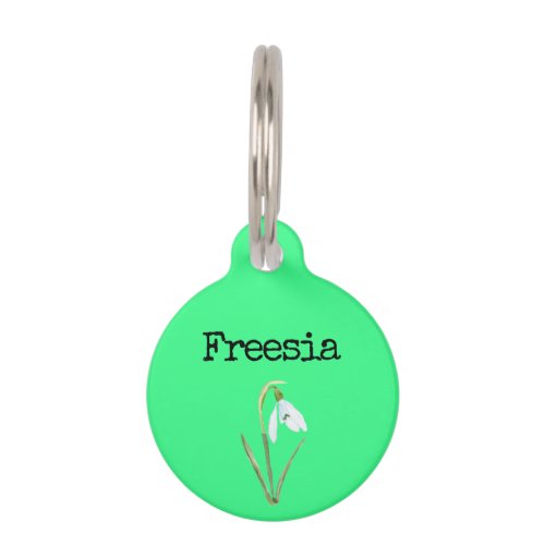 Freesia Pet ID Tag