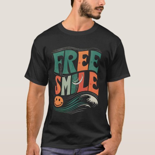 FREESMILE Windsurf Vibrant Design T_Shirt