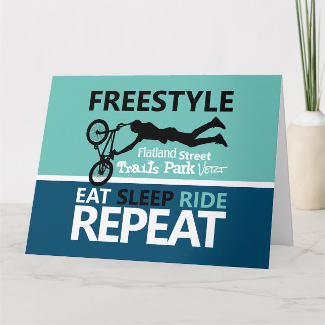 Freestyle Bike Motocross Card (Front)