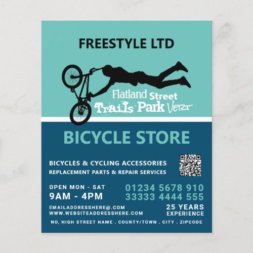 Freestyle Bike Motocross Cycling Store Advert Flyer