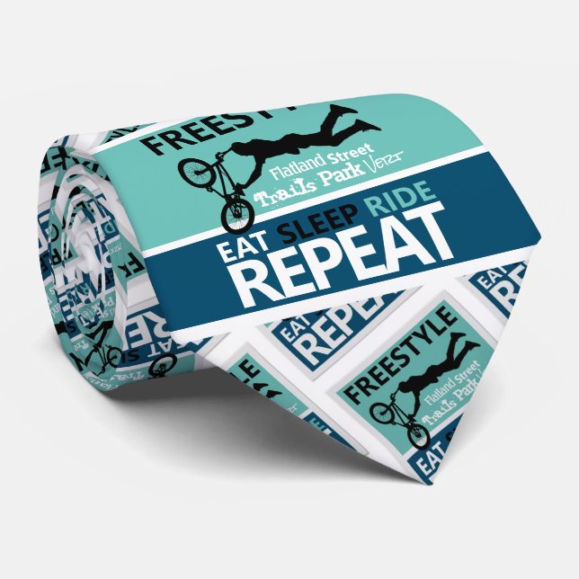 Freestyle Bike Motocross Neck Tie (Rolled)