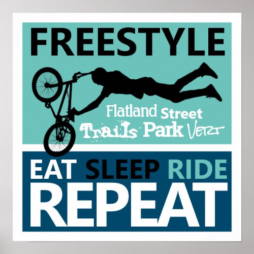 Freestyle Bike Motocross Poster