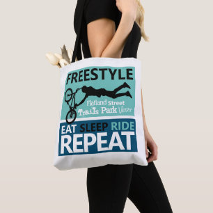 Freestyle Bike Motocross Tote Bag
