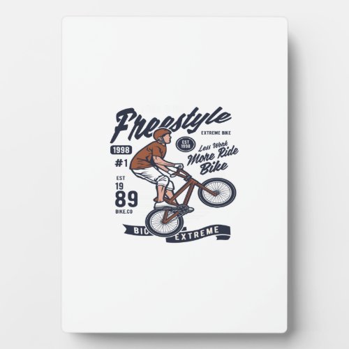 Freestyle Bike Plaque