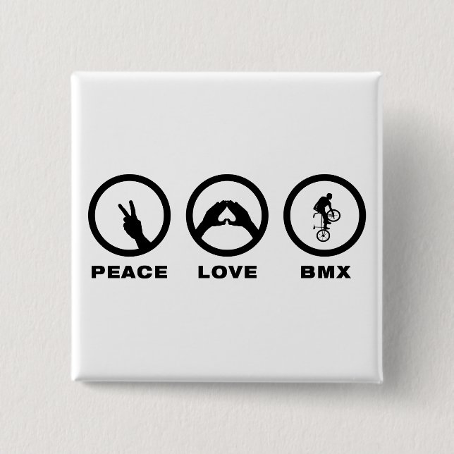 Freestyle BMX Pinback Button (Front)