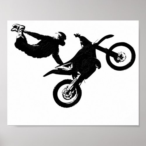 Freestyle Flying MX Motocross Poster
