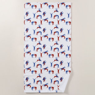 Freestyle Greco Roman Wrestling Beach Towel