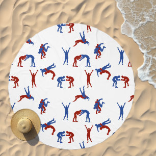 Freestyle Greco Roman Wrestling Beach Towel