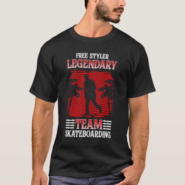 Freestyle Legendary Team Skateboarding T-Shirt (Front)