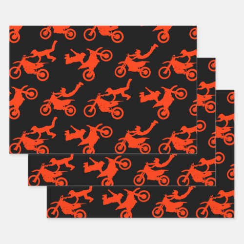 Freestyle Motocross Seat_Grab Motorcycle Lovers Wrapping Paper Sheets