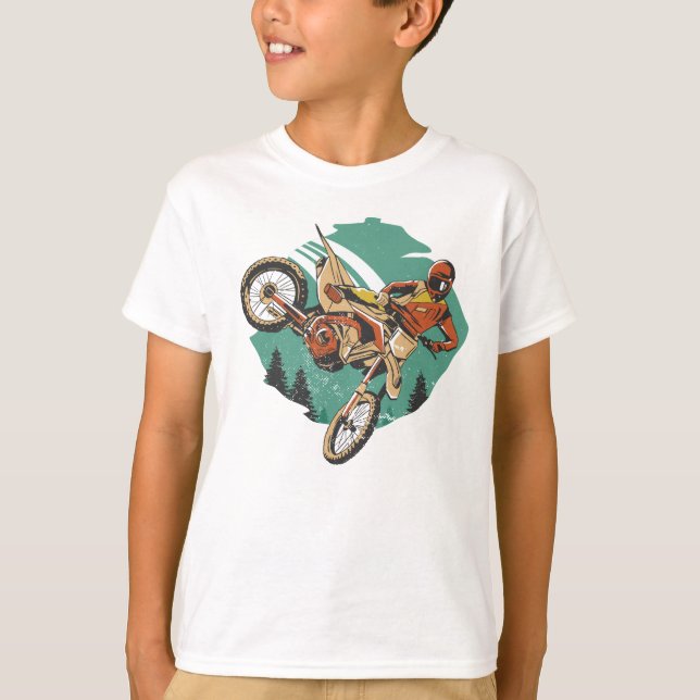 Freestyle Motorcycle Stunts FMX T-Shirt (Front)