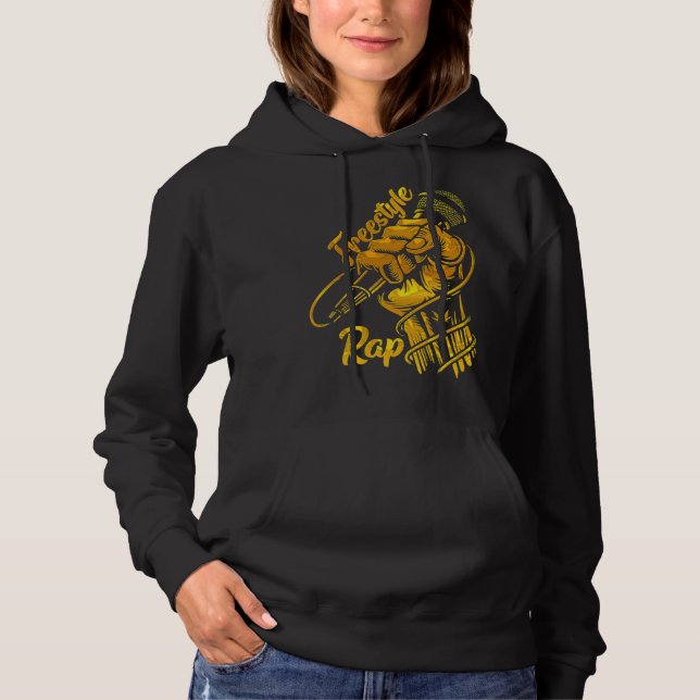 Freestyle Rap Hip Hop Best MC Golden Hoodie (Front)