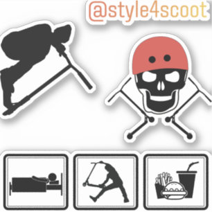 Freestyle scooter sticker pack 3