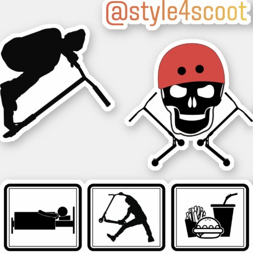 Freestyle scooter sticker pack 3