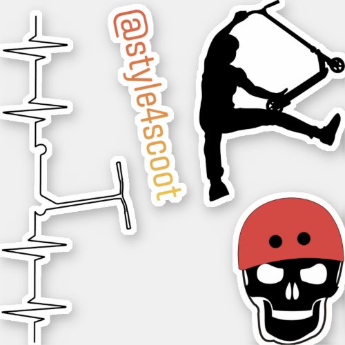 Freestyle scooter sticker pack 6