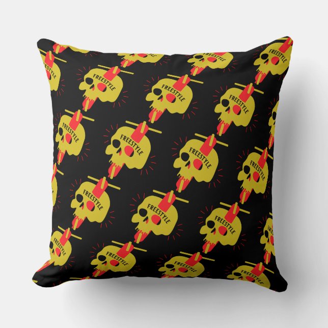 Freestyle Scooters Throw Pillow (Front)