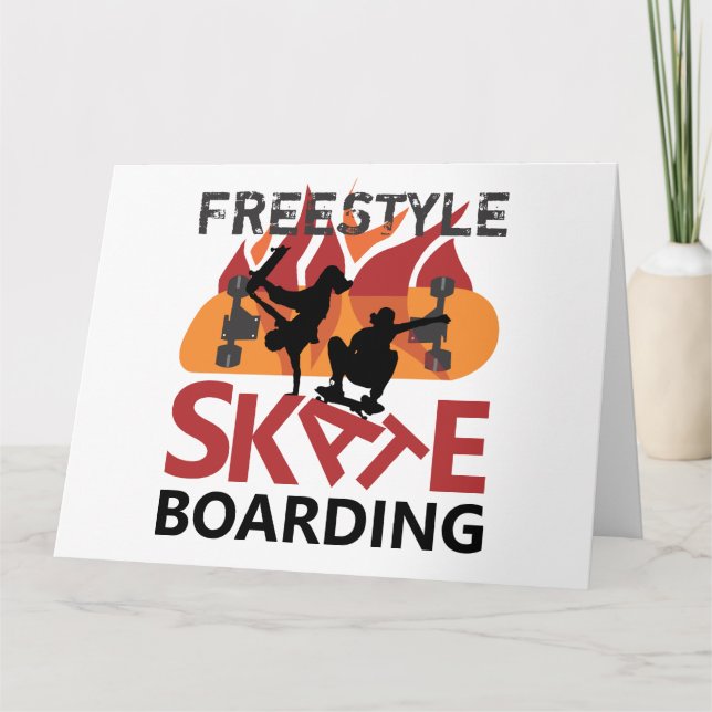 Freestyle Skateboarding Card (Front)