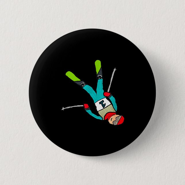 Freestyle skiing  button (Front)