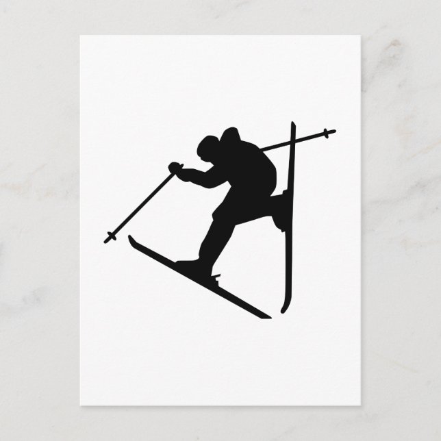 Freestyle skiing jump postcard (Front)