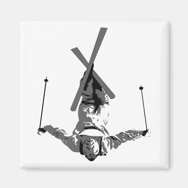 Freestyle Skiing Magnet (Front)