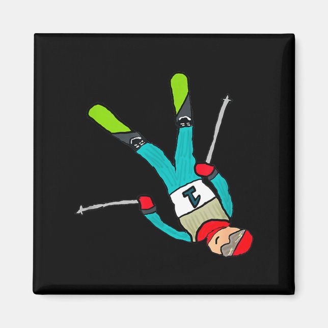Freestyle skiing  magnet (Front)