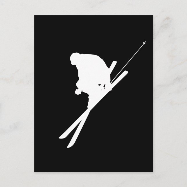 Freestyle skiing postcard (Front)