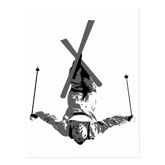 Freestyle Skiing Postcard