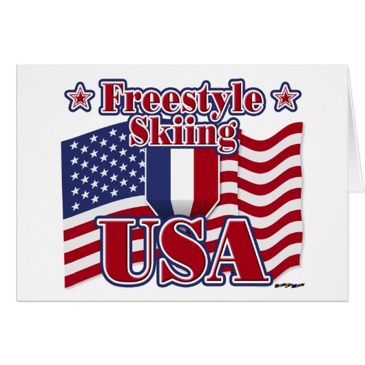 Freestyle Skiing USA Cards (Front Horizontal)
