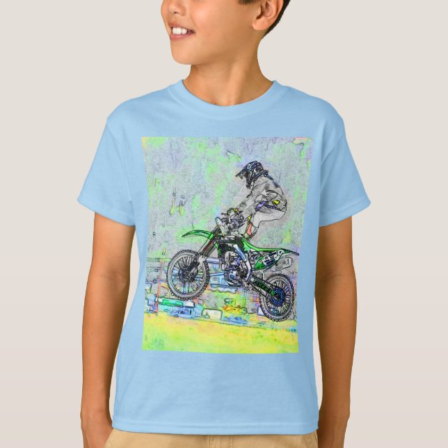 Freestyle Stuntman-Motocross Rider  T-Shirt (Front)