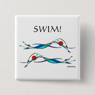 Freestyle Swimmers Duo Button