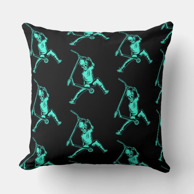 Freestyle Trick Scooters Throw Pillow (Front)