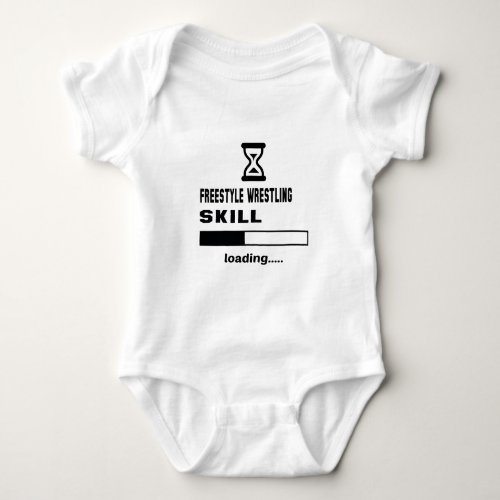 Freestyle Wrestling skill Loading Baby Bodysuit