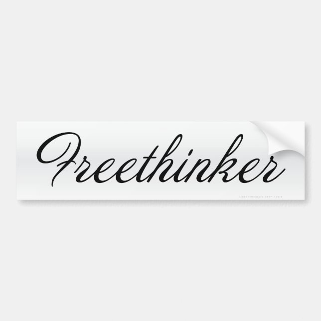 Freethinker Bumper Sticker (Front)