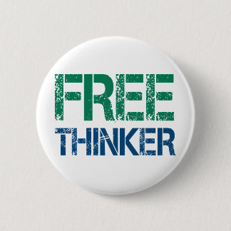 freethinker pinback button