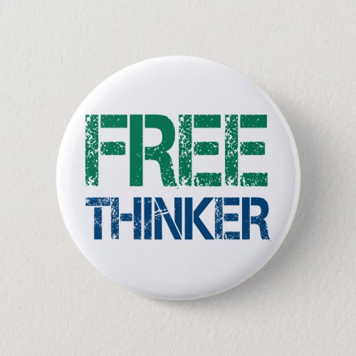 freethinker pinback button