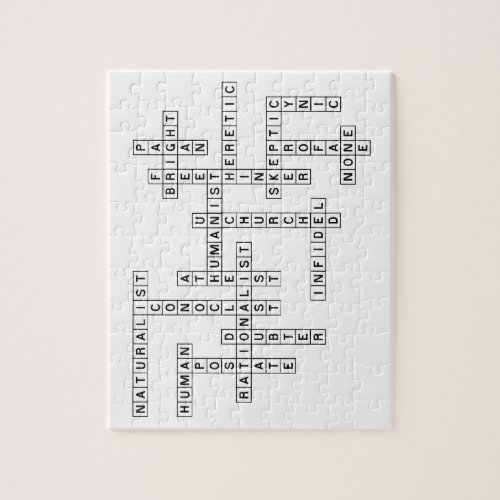 Freethought Crossword Jigsaw Puzzle