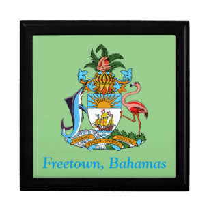 Freetown, Bahamas with Coat of Arms (Eleuthera) Gift Box