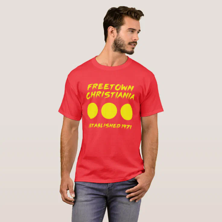 Lima Duwen jas Freetown Christiania Denmark T-shirt | Zazzle