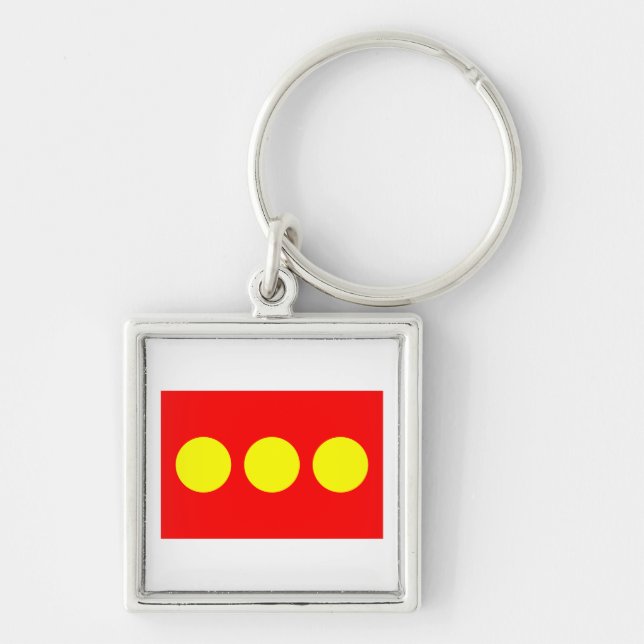 Freetown Christiania Flag Keychain (Front)