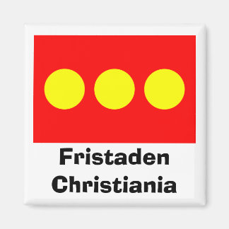 Freetown Christiania Flag Magnet