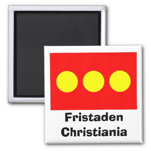 Freetown Christiania Flag Magnet