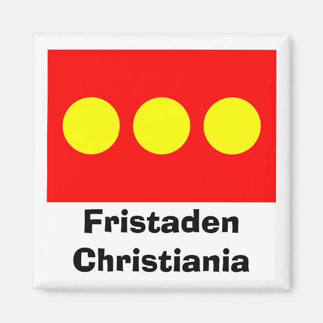 Freetown Christiania Flag Magnet (Front)