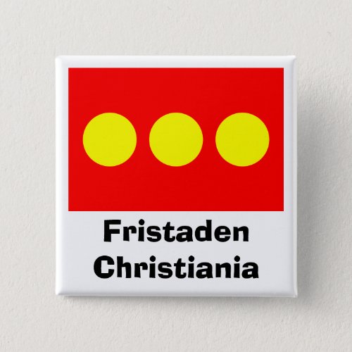 Freetown Christiania Flag Pinback Button