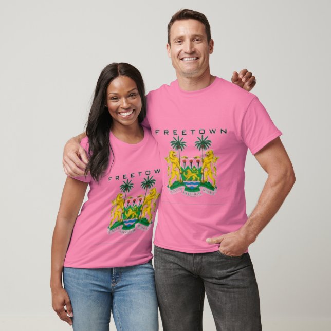 FREETOWN, (SIERRA LEONE) MAP, T-SHIRT AND ETC (Unisex)