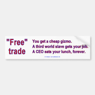 FreeTradeGizmo Bumper Sticker