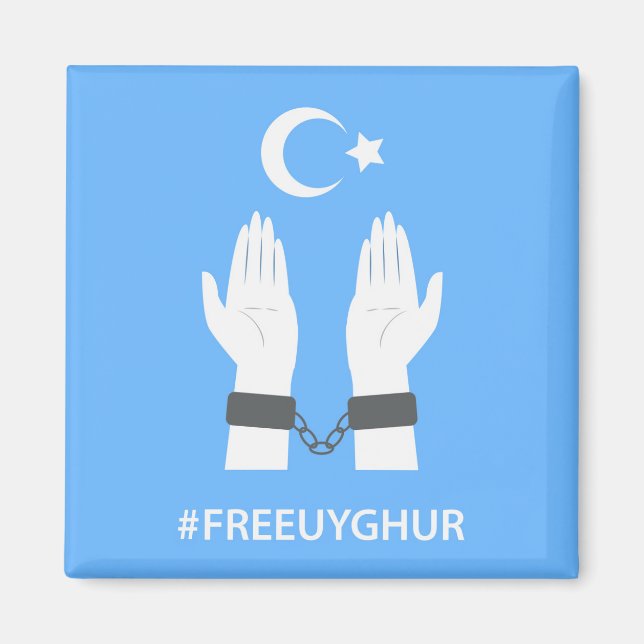 #FREEUYGHUR MAGNET (Front)