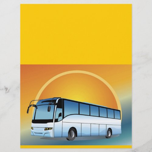 FreeVector_Bus Transportation travel touring Flyer