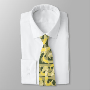 Freeway Abstract Retro Two-Side Print Neck Tie