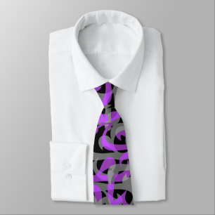 Freeway Abstract Retro Two-Side Print Tie